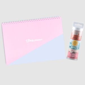 A4 STUDY PLANNER/ORGANIZER & CITY WASHI TAPE
